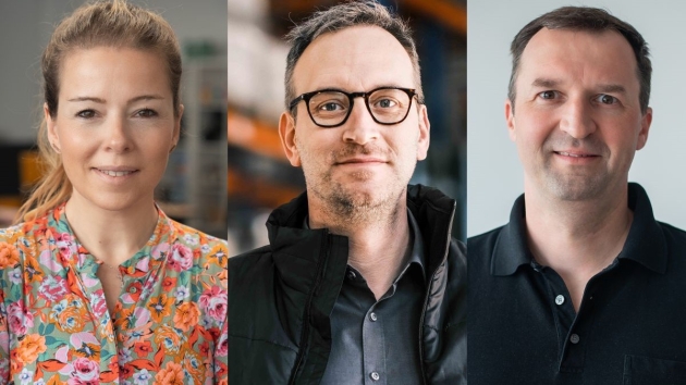 Führungswechsel beim Online-Supermarkt Knuspr - Das neue Knuspr- und Gurkerl-Führungsteam: Carolin Kracmer (Marketing Director), Stephan Lüger (Commercial Director) und Lorenz Diederichs (Operations Director) - Quelle: Rohlik-Gruppe